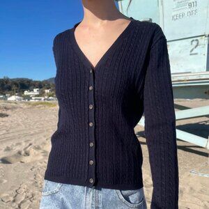 Brandy Melville Zoe Cable Knit Cardigan